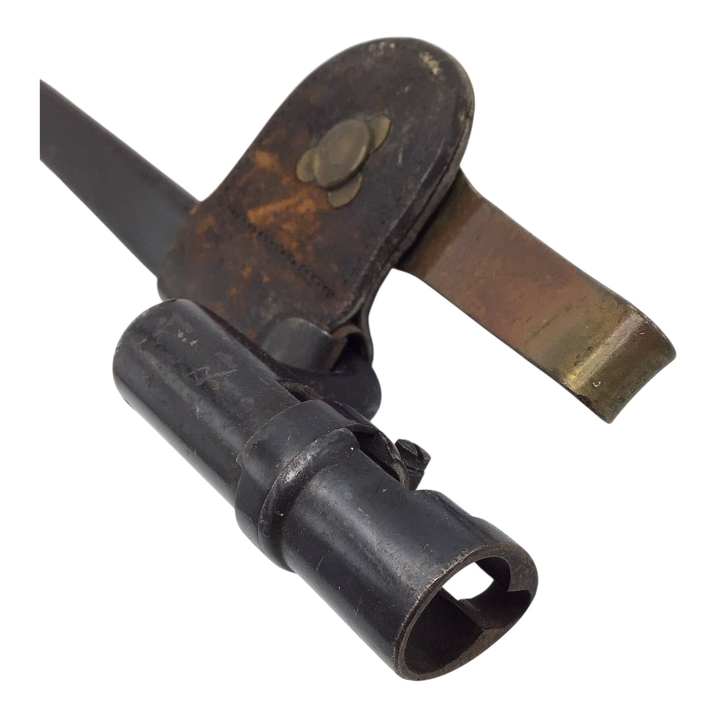 U.S. Model 1873 Springfield Trapdoor Socket Bayonet with Brass Hook Scabbard