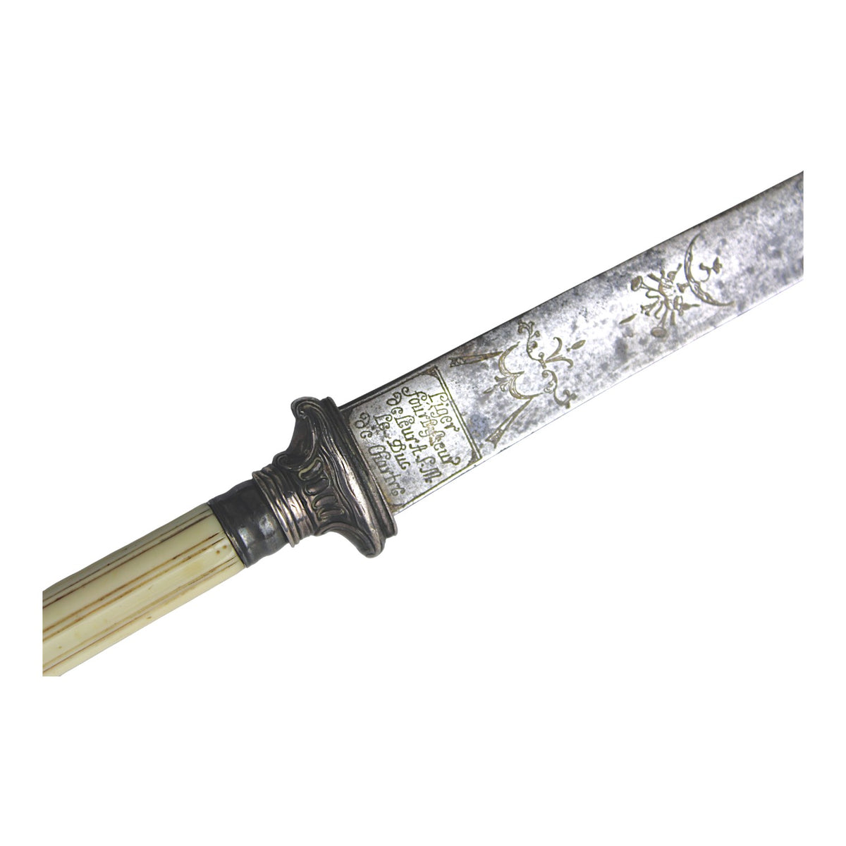 American Revolutionary War Period Early 18th C. French Plug Bayonet with FINE Reversible Handle Amazing piece!