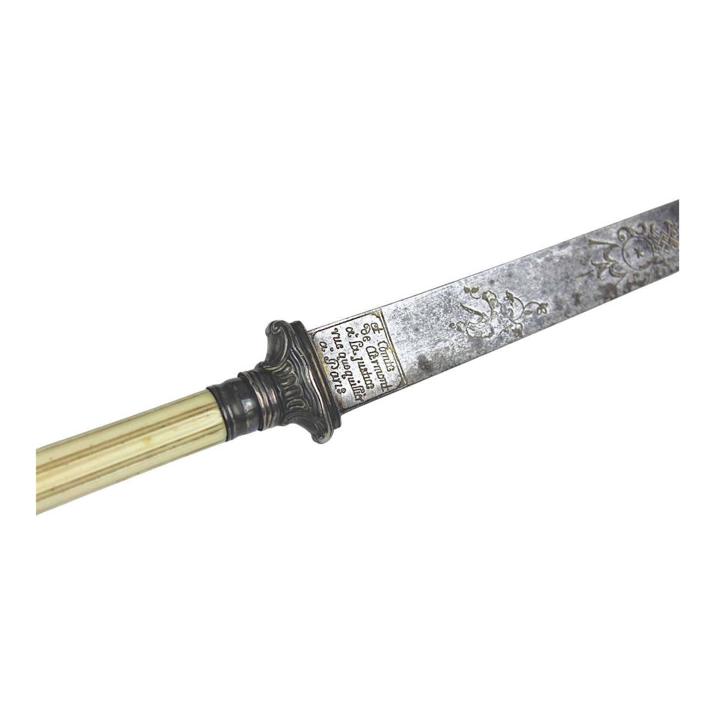 American Revolutionary War Period Early 18th C. French Plug Bayonet with FINE Reversible Handle Amazing piece!