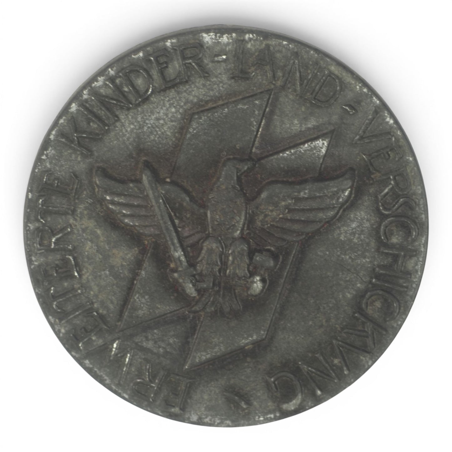 Hitler Youth KLV Children Holiday Transportation Medallion (HJ-Abzeichen der Erweiterten Kinderlandverschickung)