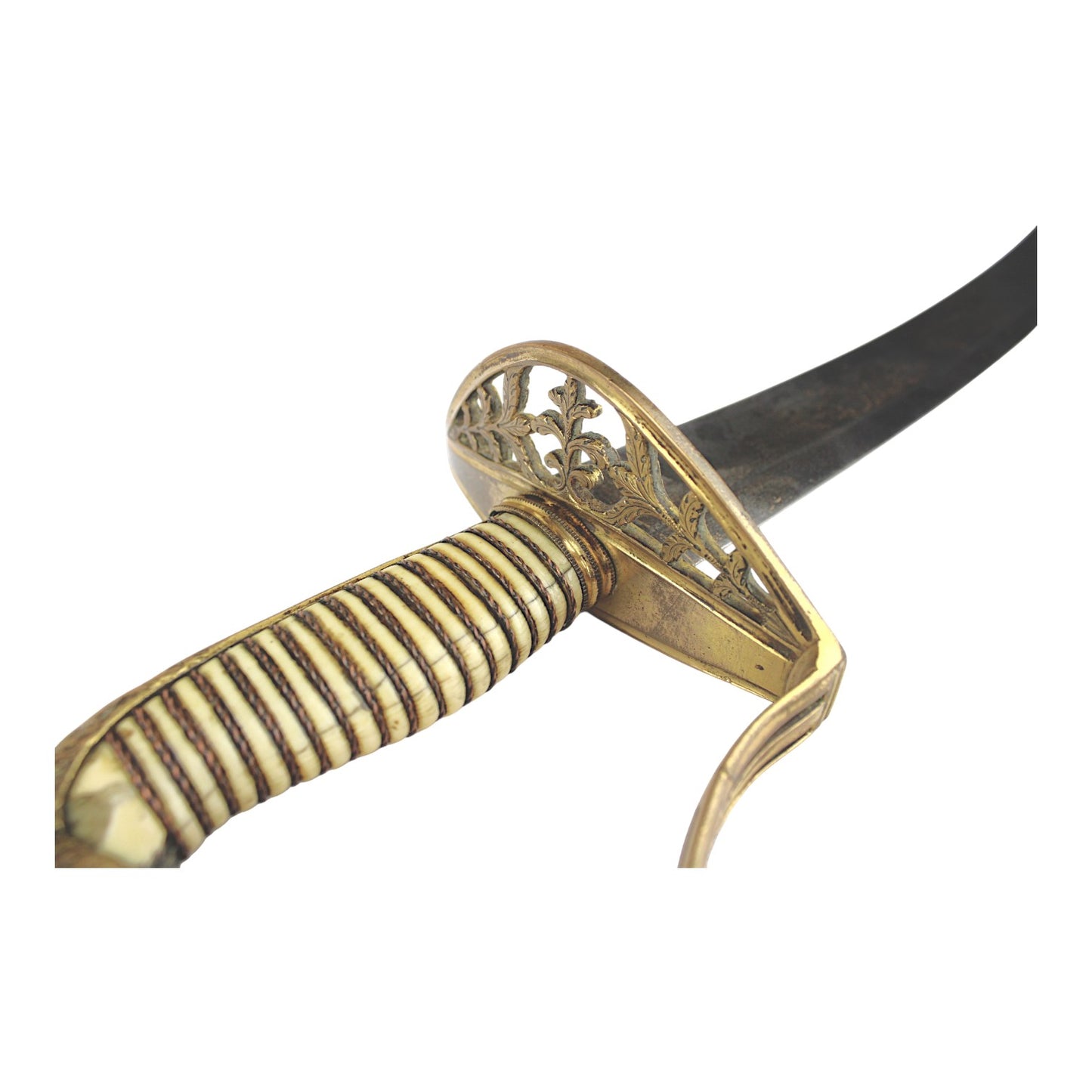Rare War of 1812 U.S. Horse Head Sword High Officer Presentation Grade c. 1805-10 w/ Original Sheath