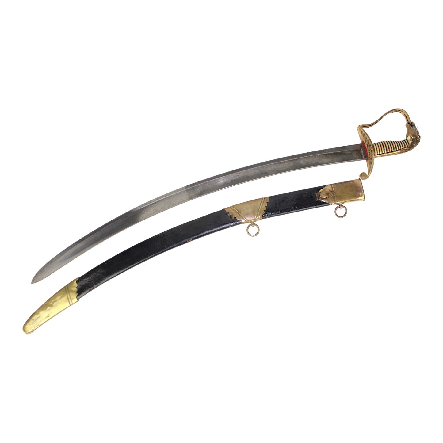 Rare War of 1812 U.S. Horse Head Sword High Officer Presentation Grade c. 1805-10 w/ Original Sheath
