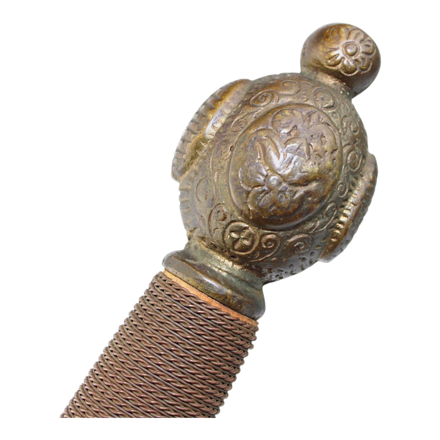 Large Longsword with Unique Maker Mark & Fascinating Embedded Ancient-Style Coin