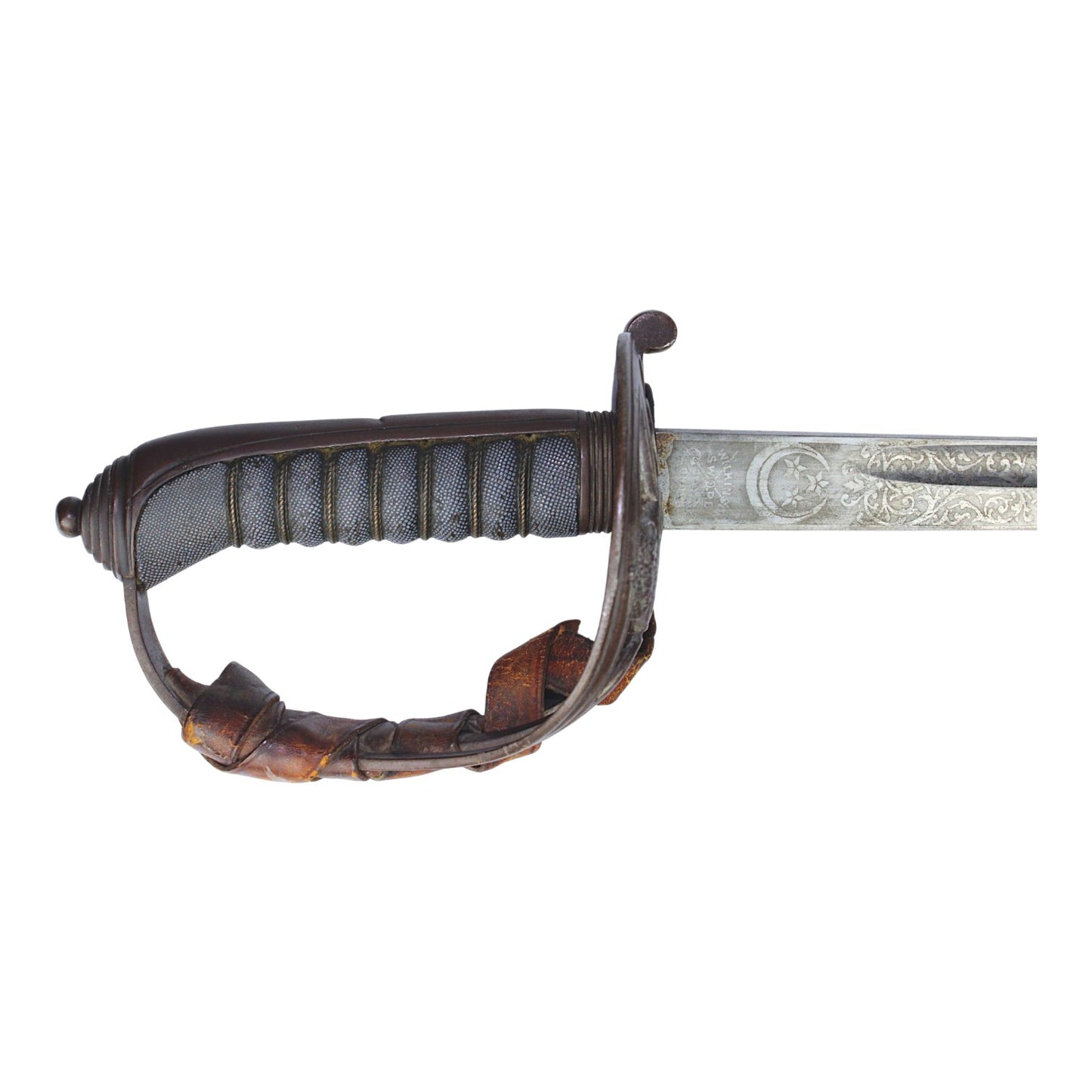 Very Rare Wilkinson Sword Co. Anglo-Egyptian Sudan Officer Sword c.1899 with Scabbard!