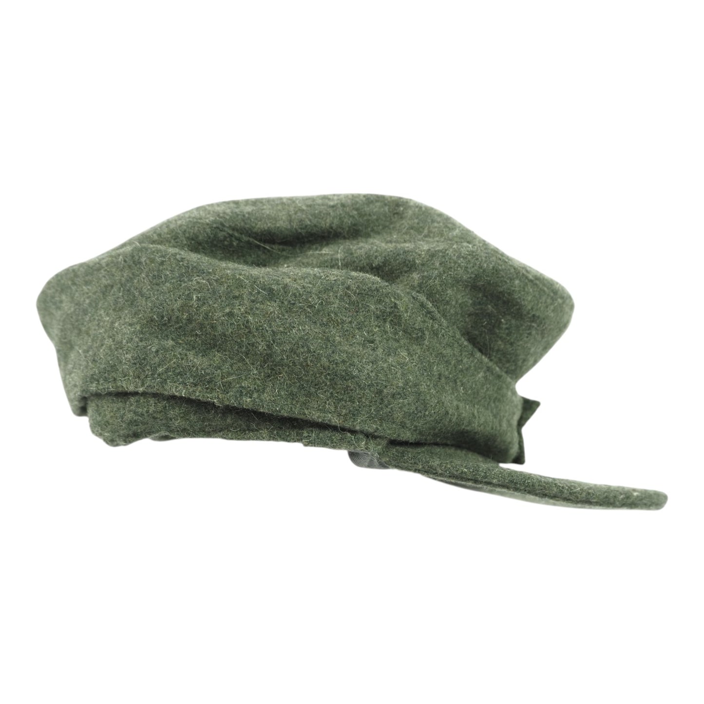 German WWII Waffen-SS M43 EM Field Cap with RARE RZM-Marked Totenkopf, Size 57