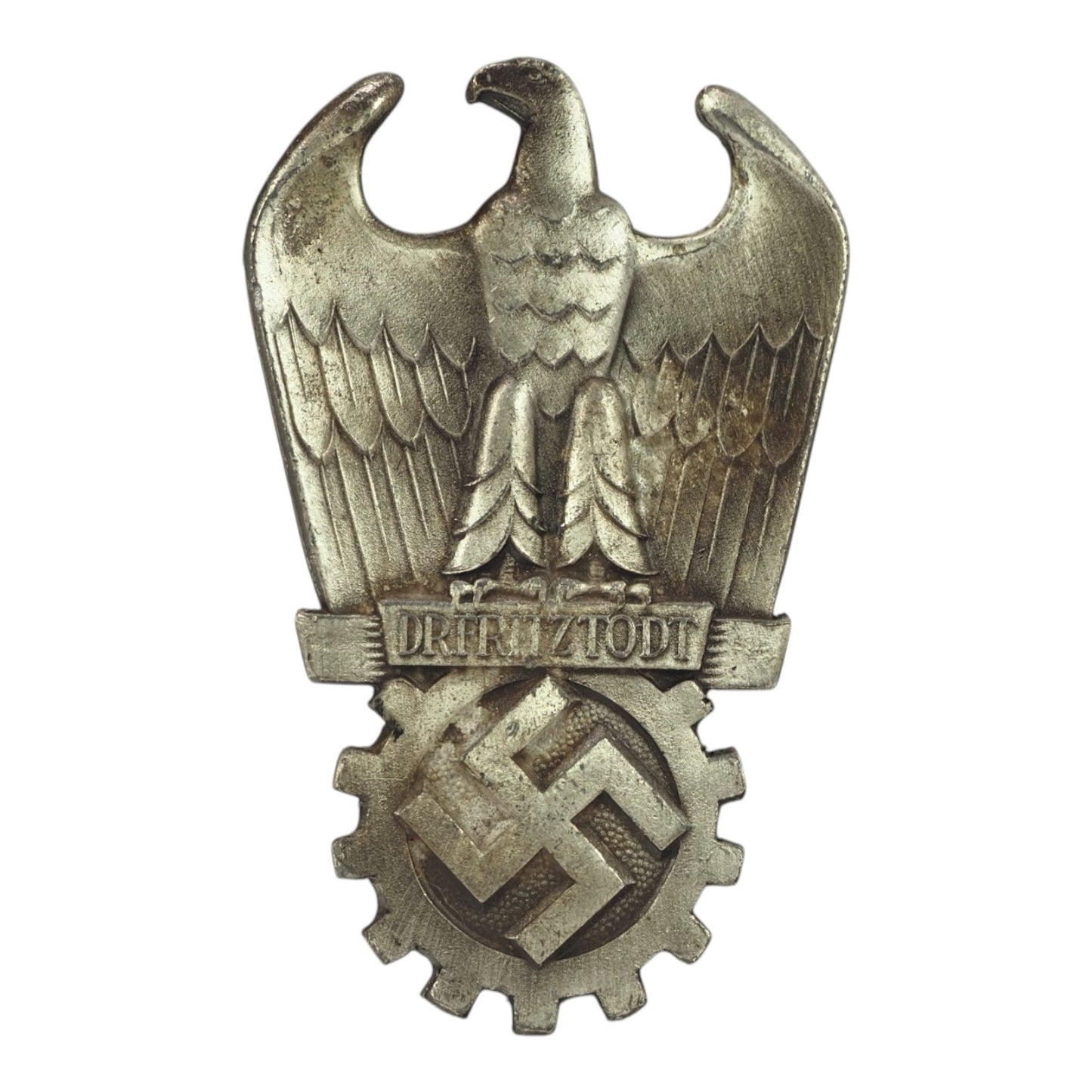 German WW2 Dr. Fritz Todt Prize in Silver, Rare Industrial War Effort Award