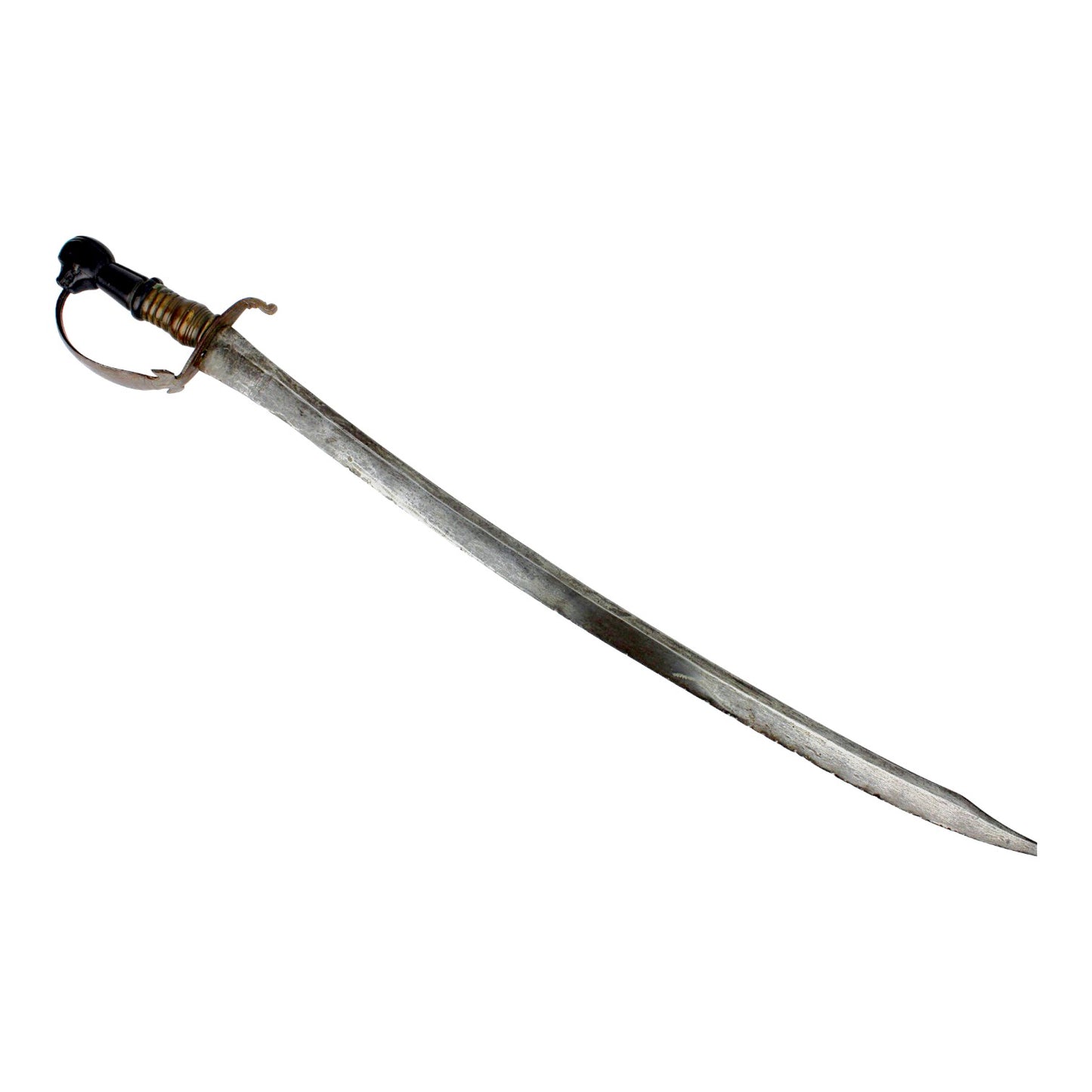 American Revolutionary War Era American-Made Officer Sword with Hound Head Pommel