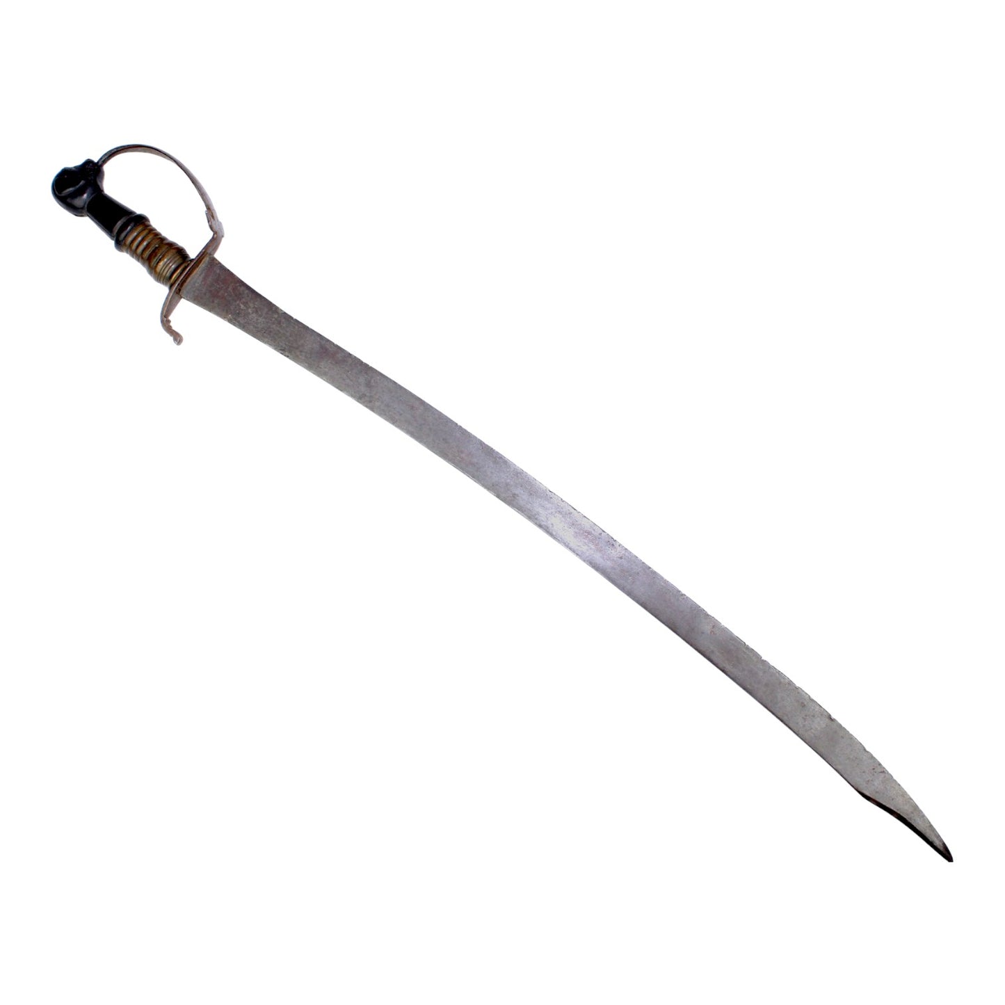 American Revolutionary War Era American-Made Officer Sword with Hound Head Pommel