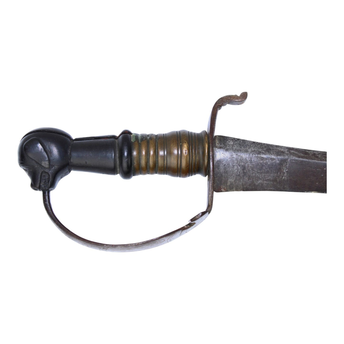 American Revolutionary War Era American-Made Officer Sword with Hound Head Pommel