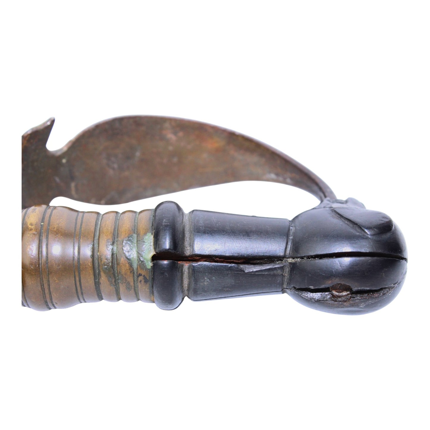 American Revolutionary War Era American-Made Officer Sword with Hound Head Pommel