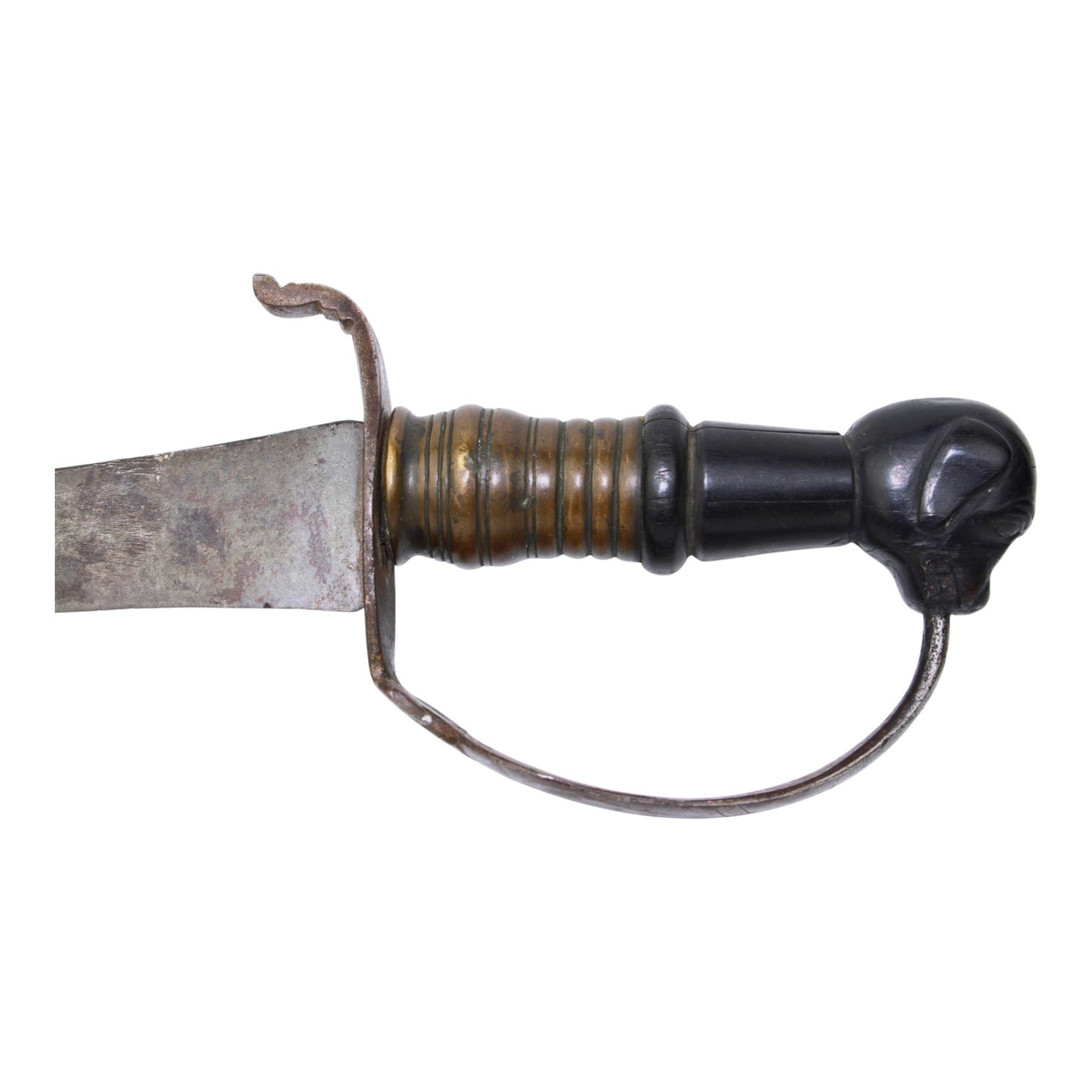 American Revolutionary War Era American-Made Officer Sword with Hound Head Pommel
