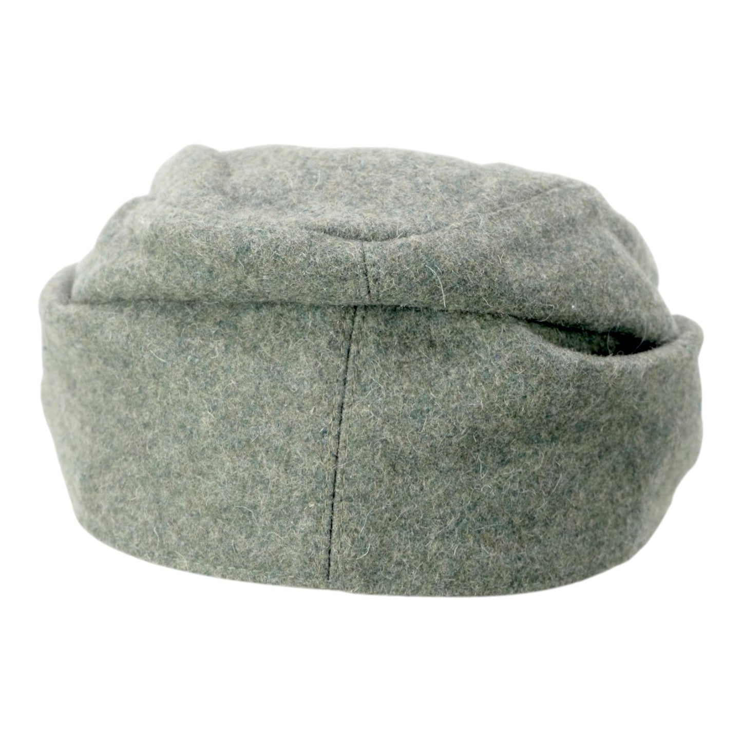 German WWII Waffen-SS M43 EM Field Cap with RARE RZM-Marked Totenkopf, Size 57