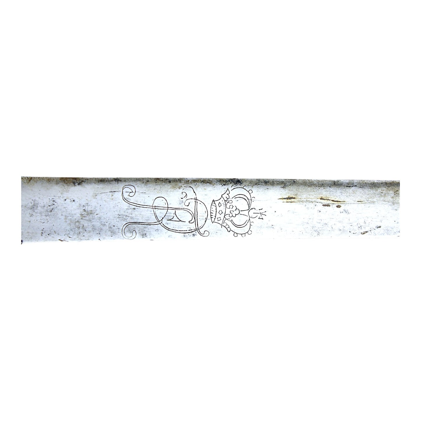 Hunting Hanger Sword with Antler Grip, Clamshell Guard & Frederick FR Stamp - c.1740-1760
