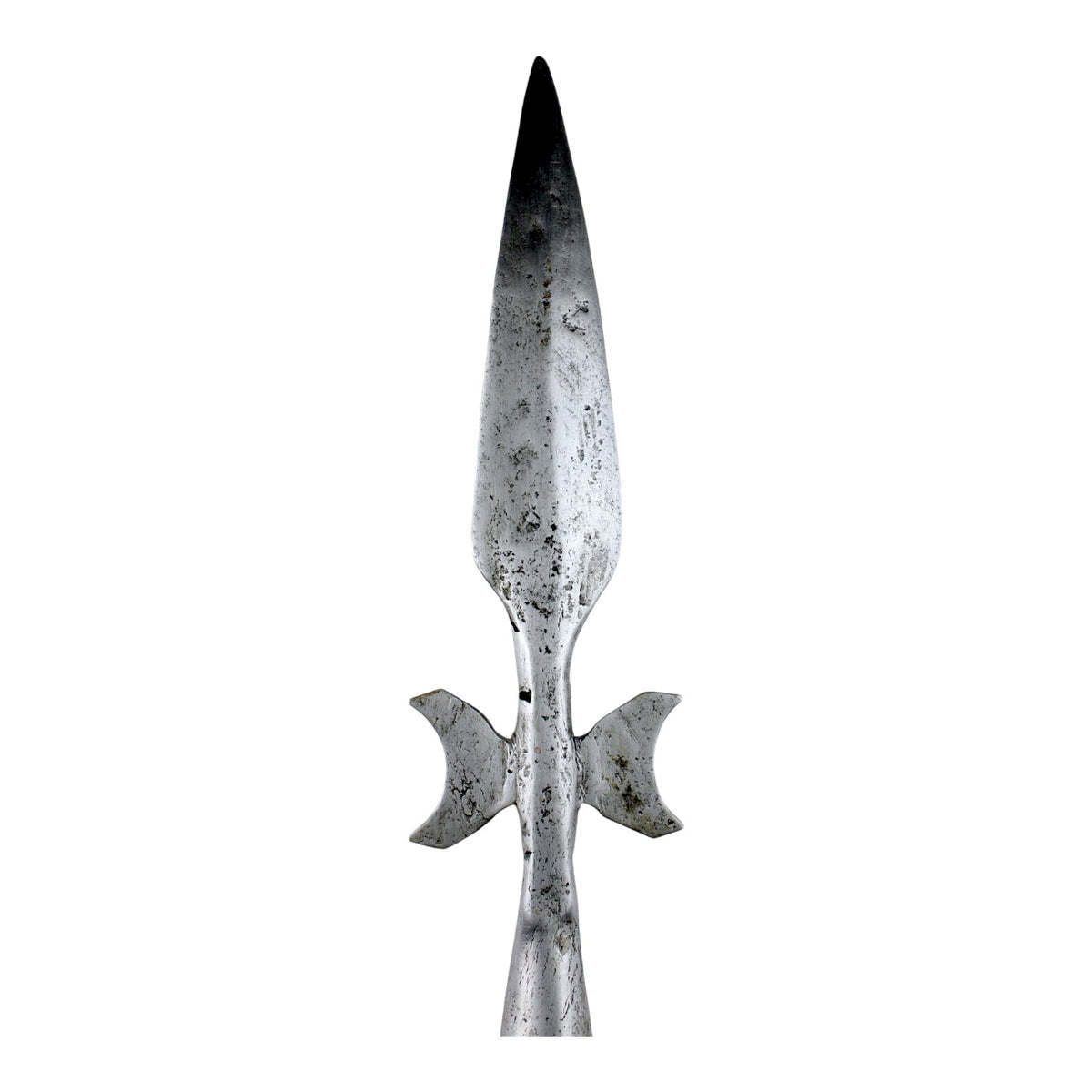American Revolutionary War Era 18th Century Spontoon Head possibly French C. 1690 – 1750 on Later Pole
