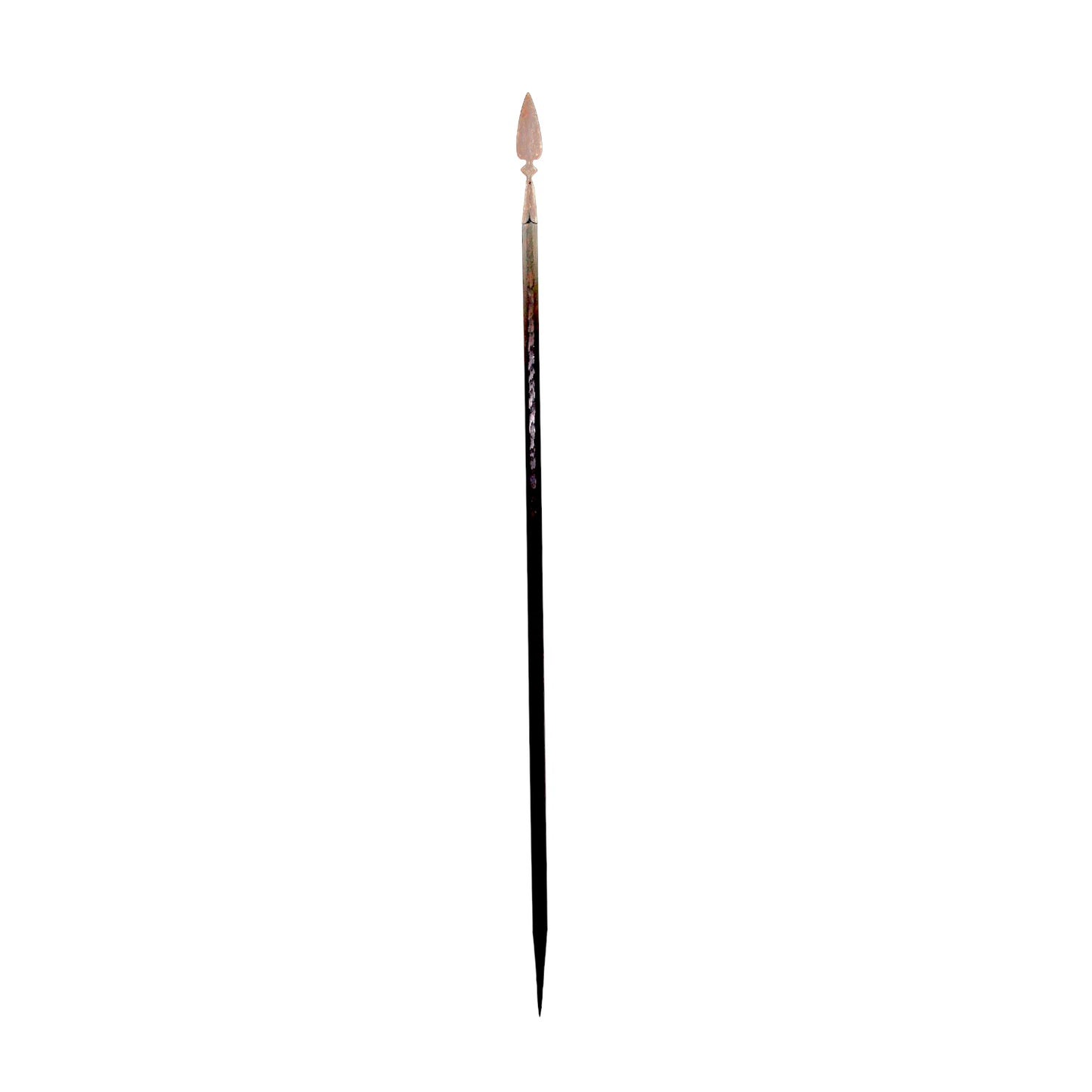American Revolutionary War Era Spontoon with Large Original Metal Butt Cone