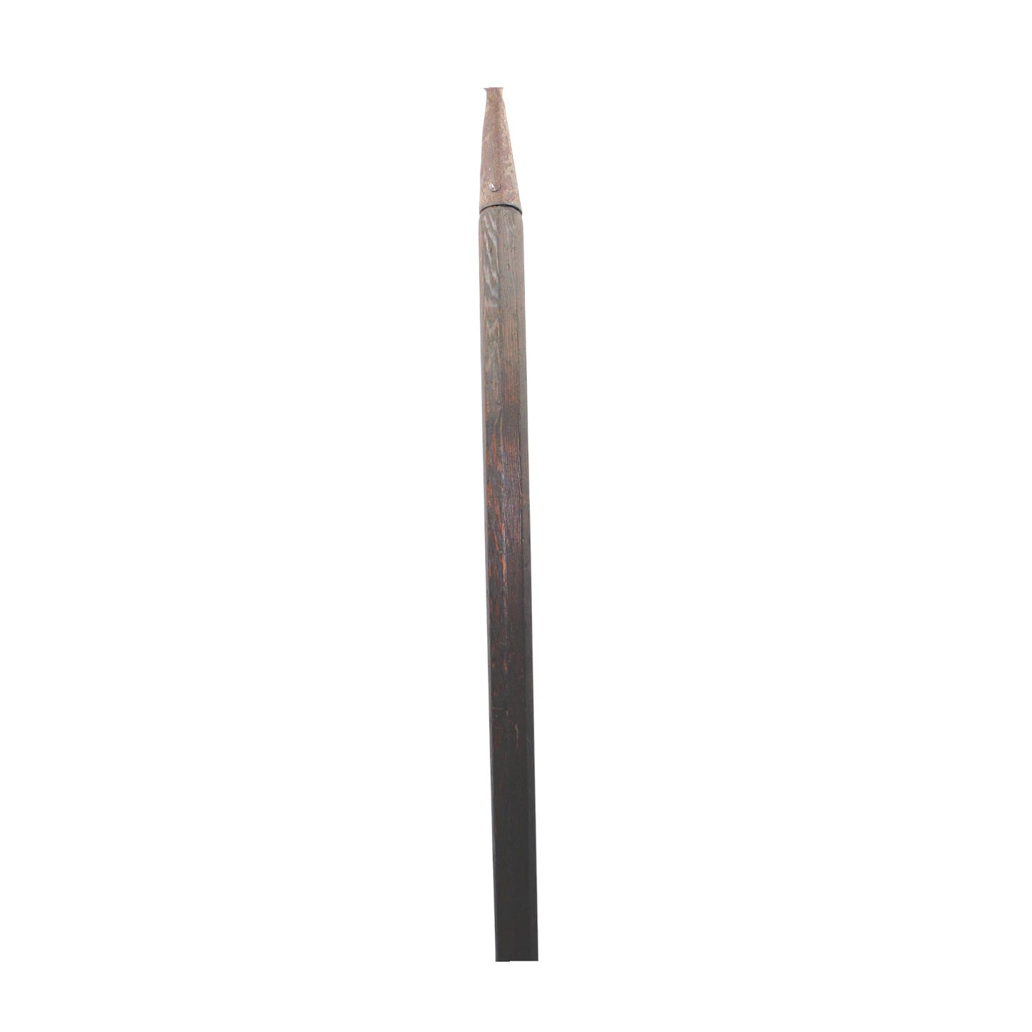 American Revolutionary War Era Spontoon with Large Original Metal Butt Cone