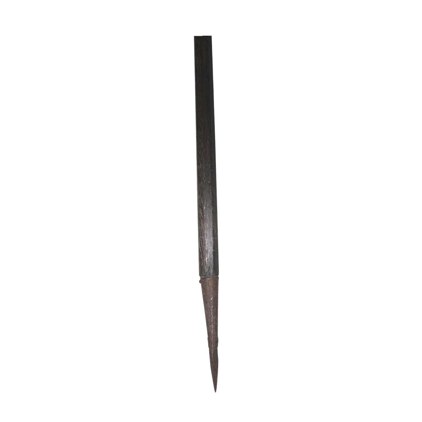 American Revolutionary War Era Spontoon with Large Original Metal Butt Cone