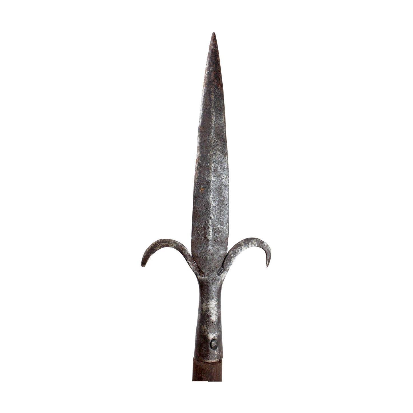 Colonial American and Revolution era Spontoon C.1750-1780 with Military Fork head