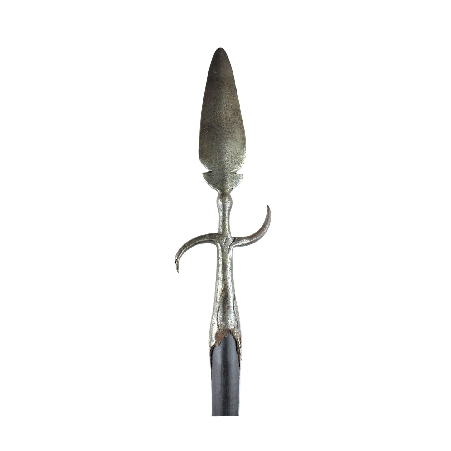 American Revolutionary War Spear Point Polearm with Crossguard & “BOL” Initials