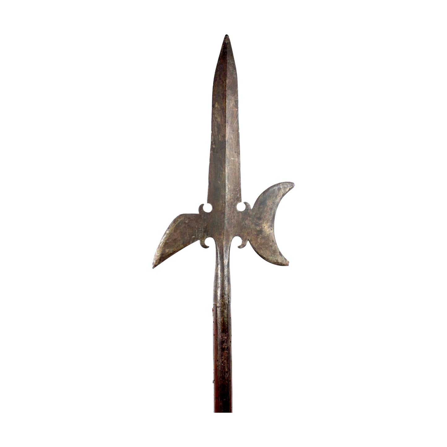 Fighting Halberd with Original Haft & 9-Inch Butt Spike | 18th C or Earlier | American Rev War Era!