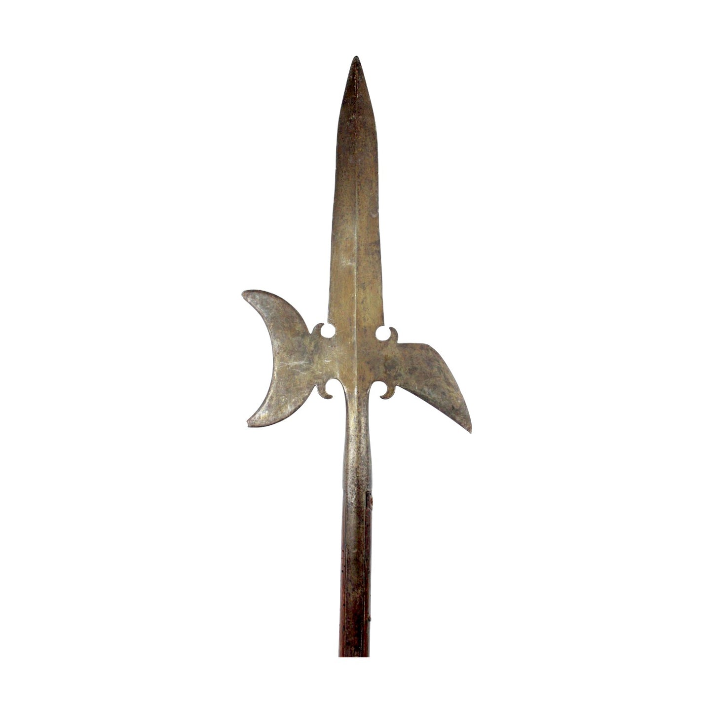 Fighting Halberd with Original Haft & 9-Inch Butt Spike | 18th C or Earlier | American Rev War Era!