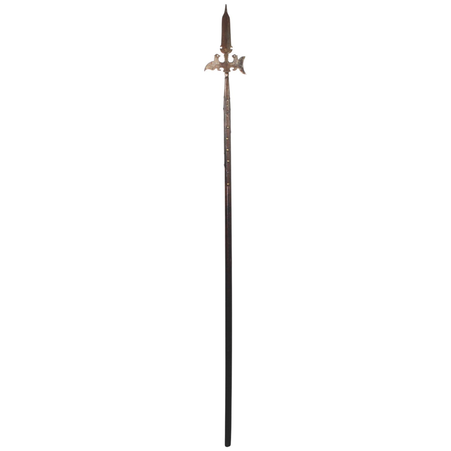 American Revolutionary War Fighting Halberd w/ Bird-Decorated Blade & Original Haft c1750 - 1770