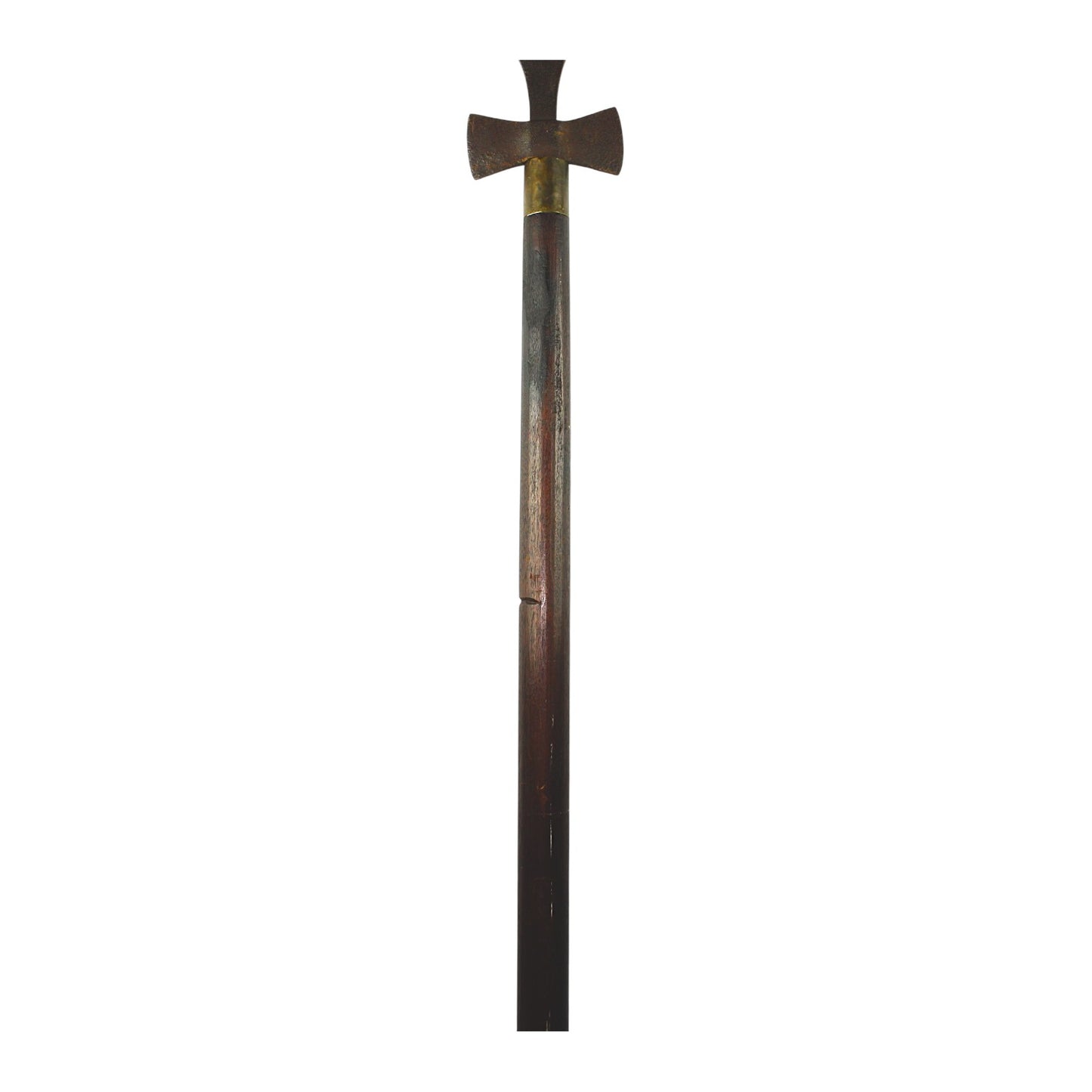 American Revolutionary War Era Massive Spontoon Spear Polearm with Axe-Form Ricasso
