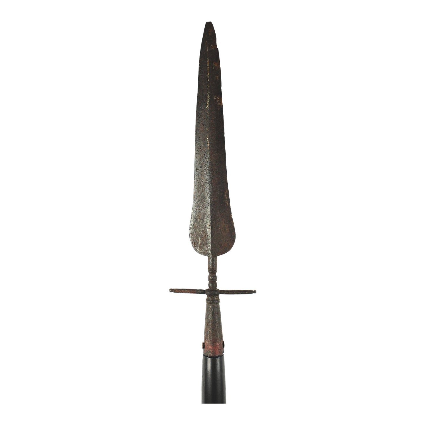 American Revolutionary War Era Spontoon Spear Ringed Base Early -Mid 18th C