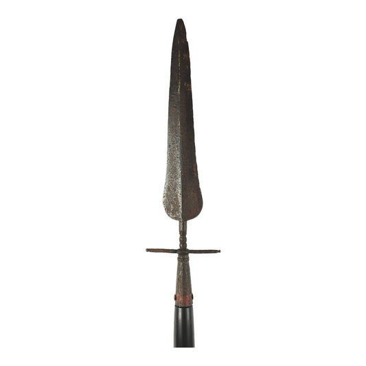 American Revolutionary War Era Spontoon Spear Ringed Base Early -Mid 18th C