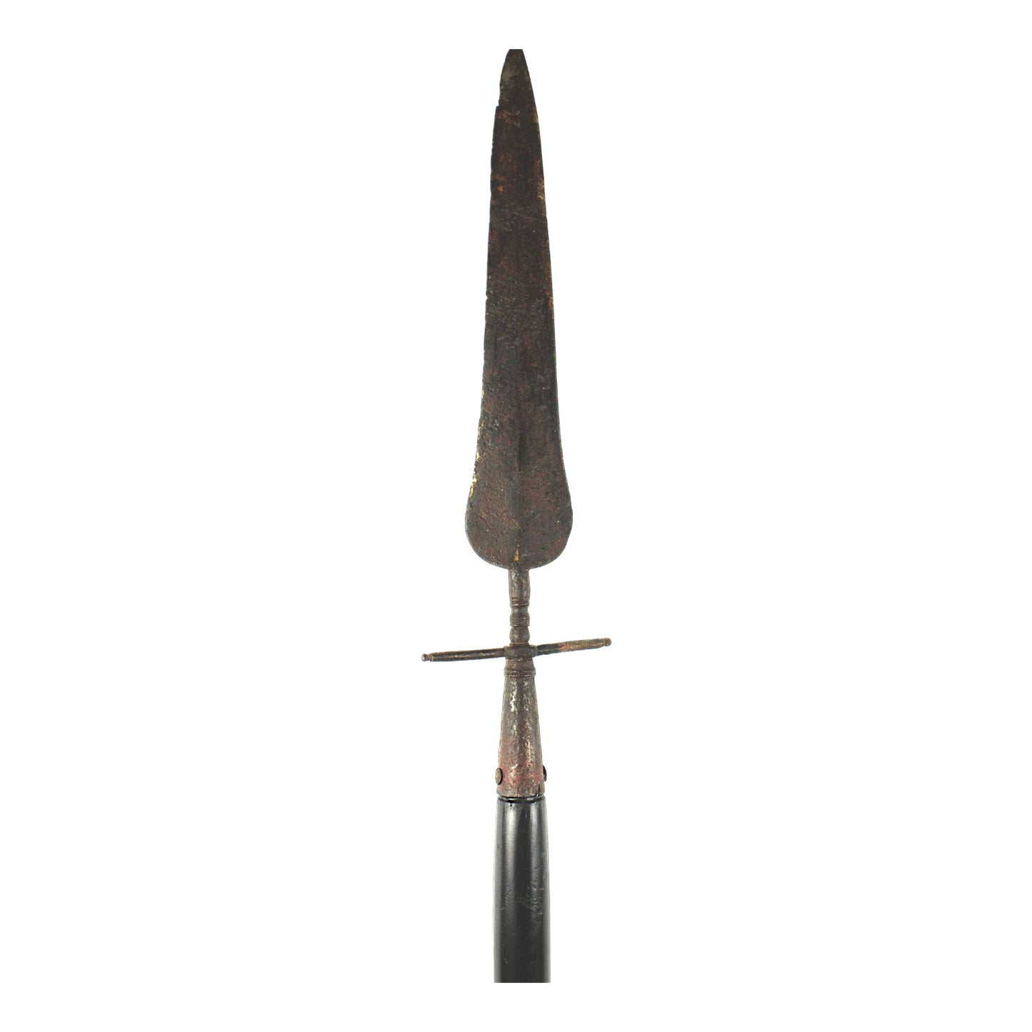 American Revolutionary War Era Spontoon Spear Ringed Base Early -Mid 18th C