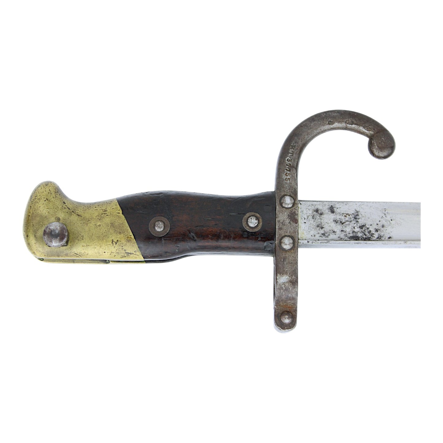 Franco-Prussian War French Model 1877 Gras Sword Bayonet with Scabbard