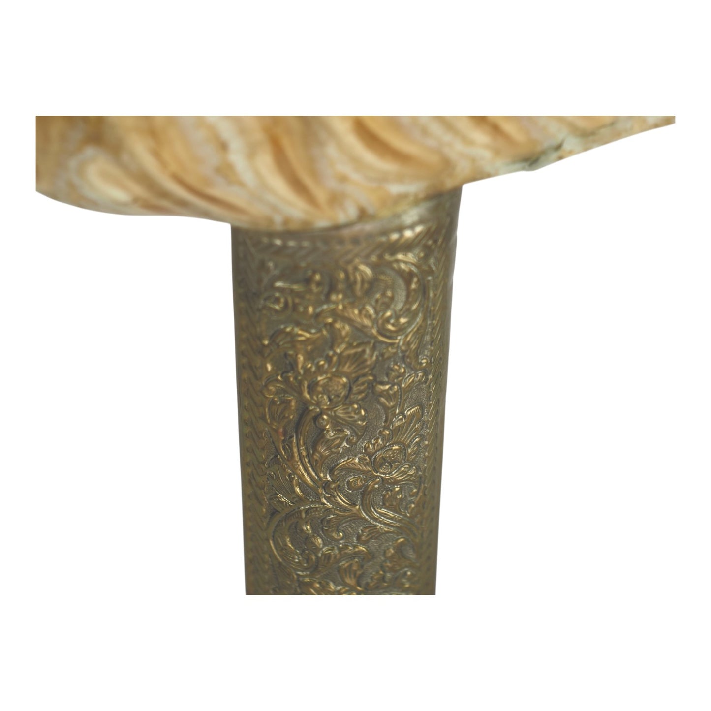 Indonesian Surakarta Javanese Keris with Fossil Mammoth Tooth Mounts & Damascus Blade