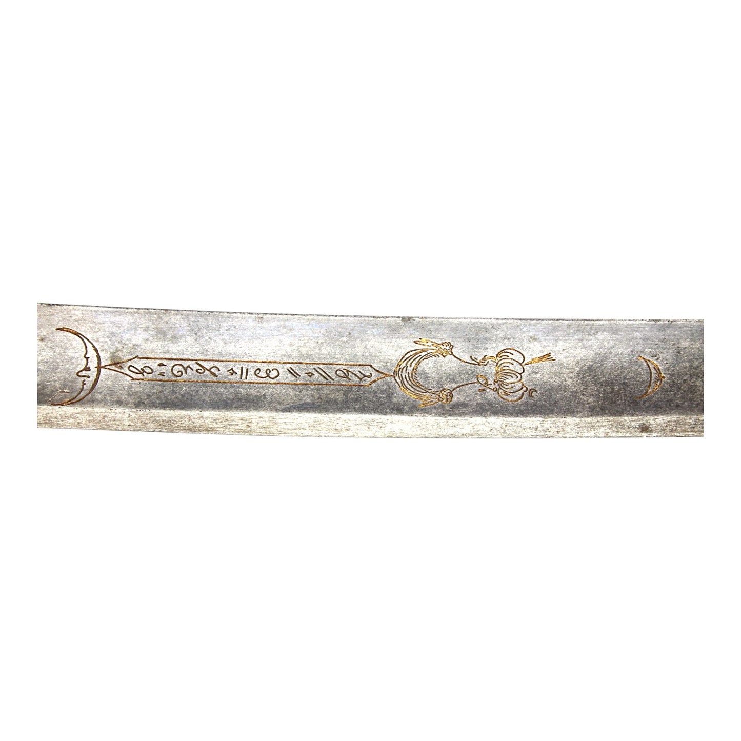 Napoleonic Cavalry Sword c.1805 with Turk’s Head, Brass Scabbard & FWKD Mark