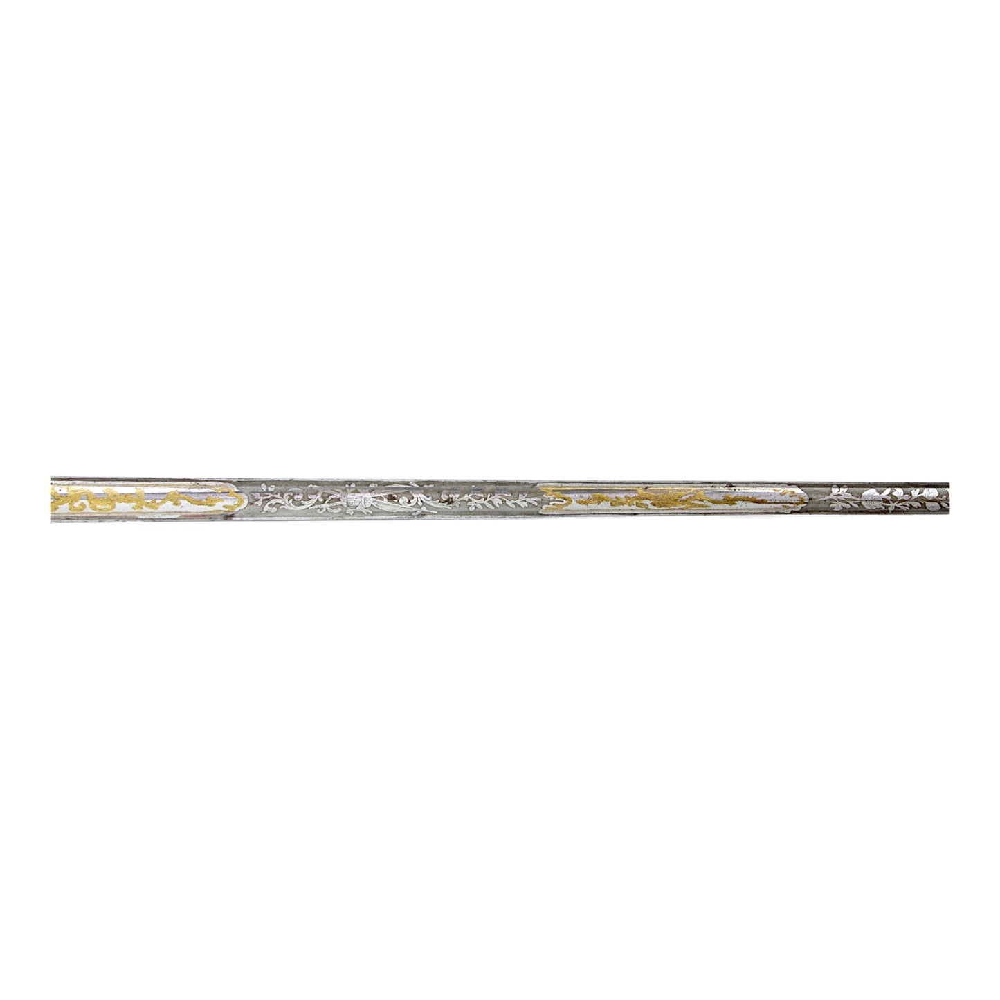 French First Empire Silver Hilt Napoleonic Court Sword with Eagle & Gold Blade