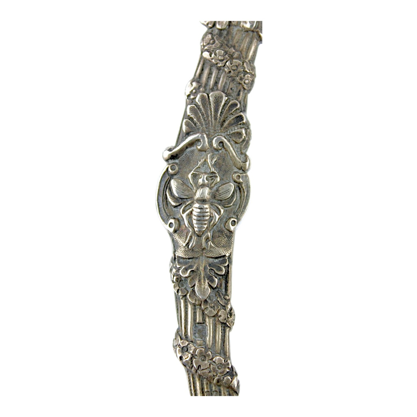 French First Empire Silver Hilt Napoleonic Court Sword with Eagle & Gold Blade