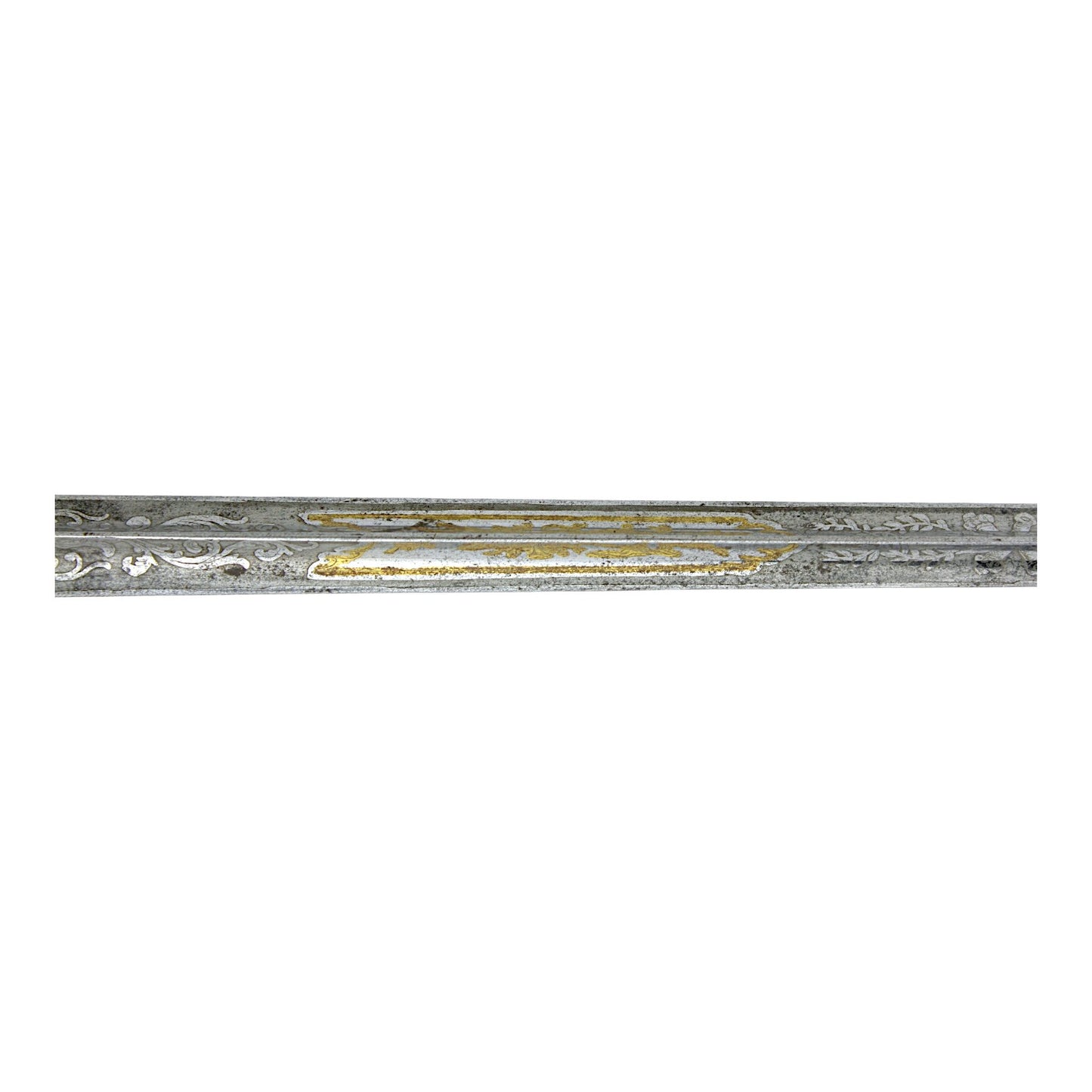 French First Empire Silver Hilt Napoleonic Court Sword with Eagle & Gold Blade