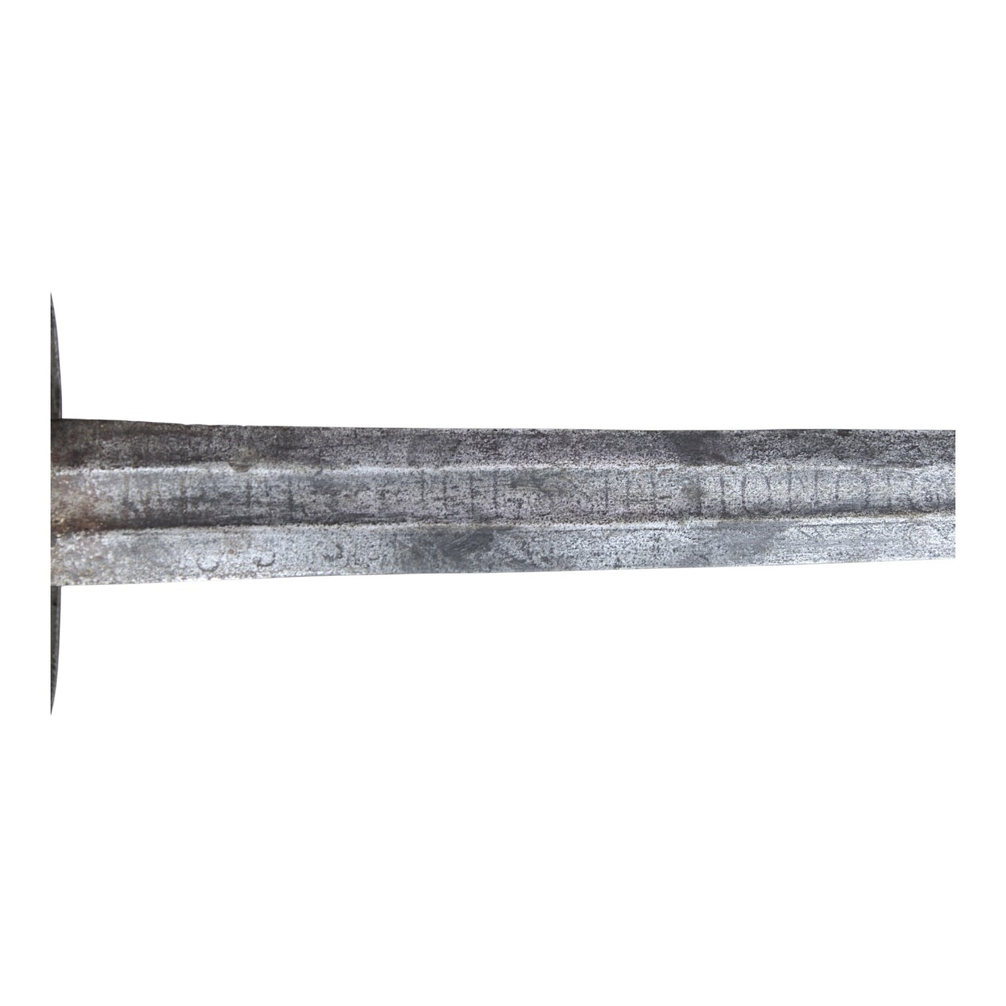 Spanish Conquistador Two-Handed Battle Sword with Double-Ring Guard & Latin Mottoes