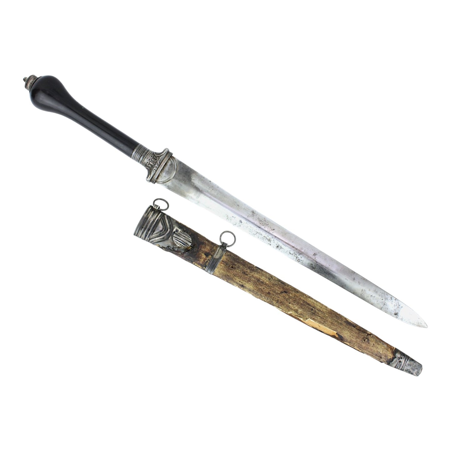 American Revolutionary War Period French Plug Bayonet Dagger w/ Super Rare Reversible Handle! 17th C