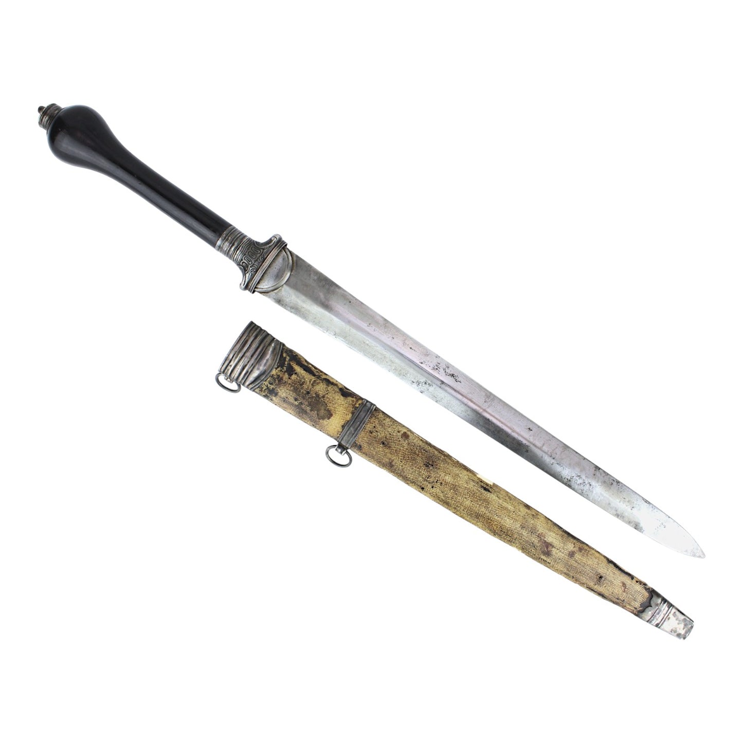 American Revolutionary War Period French Plug Bayonet Dagger w/ Super Rare Reversible Handle! 17th C