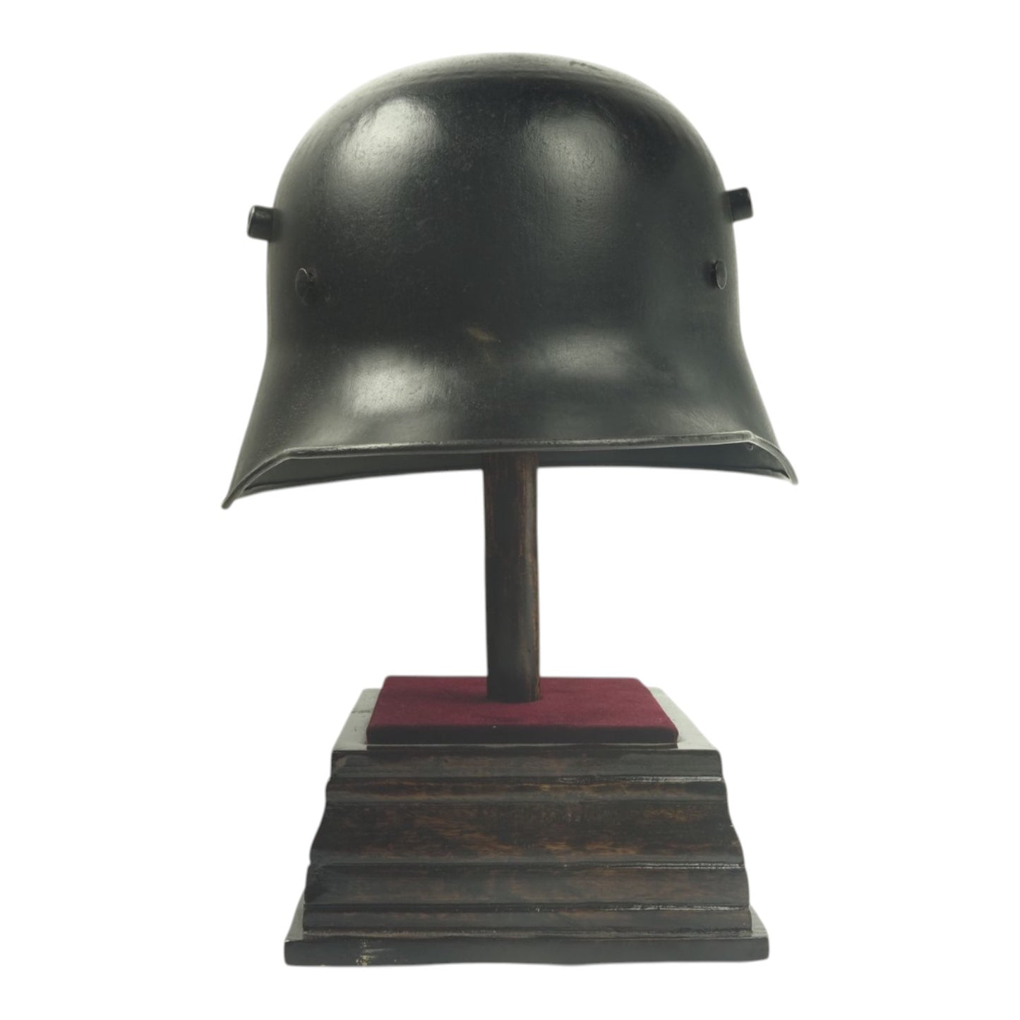 German WW2 M16 Allgemeine-SS Black Double Decal Transitional Helmet, Rare Size and Prod - W66