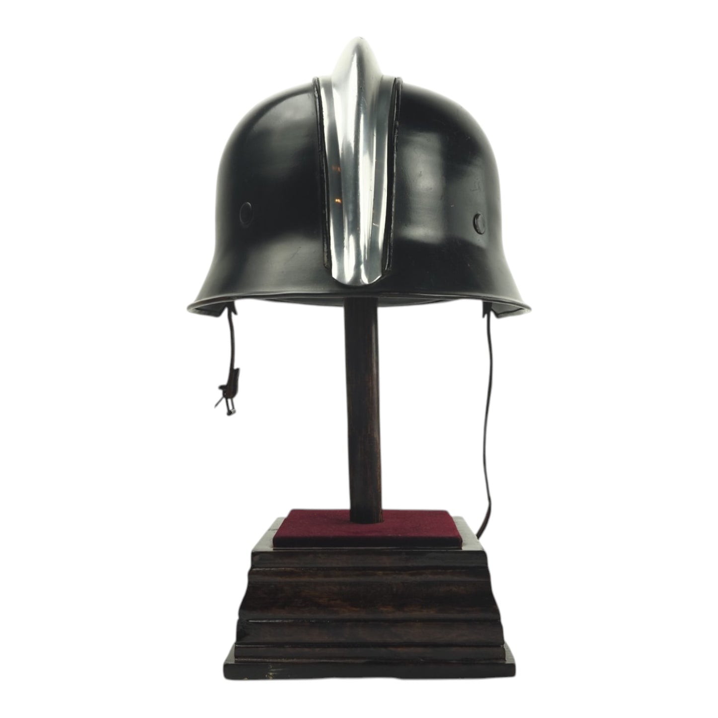 German WWII Feuerwehr Grouping with M34 Square Dip Helmet, 40-Year Cross & Ausweis
