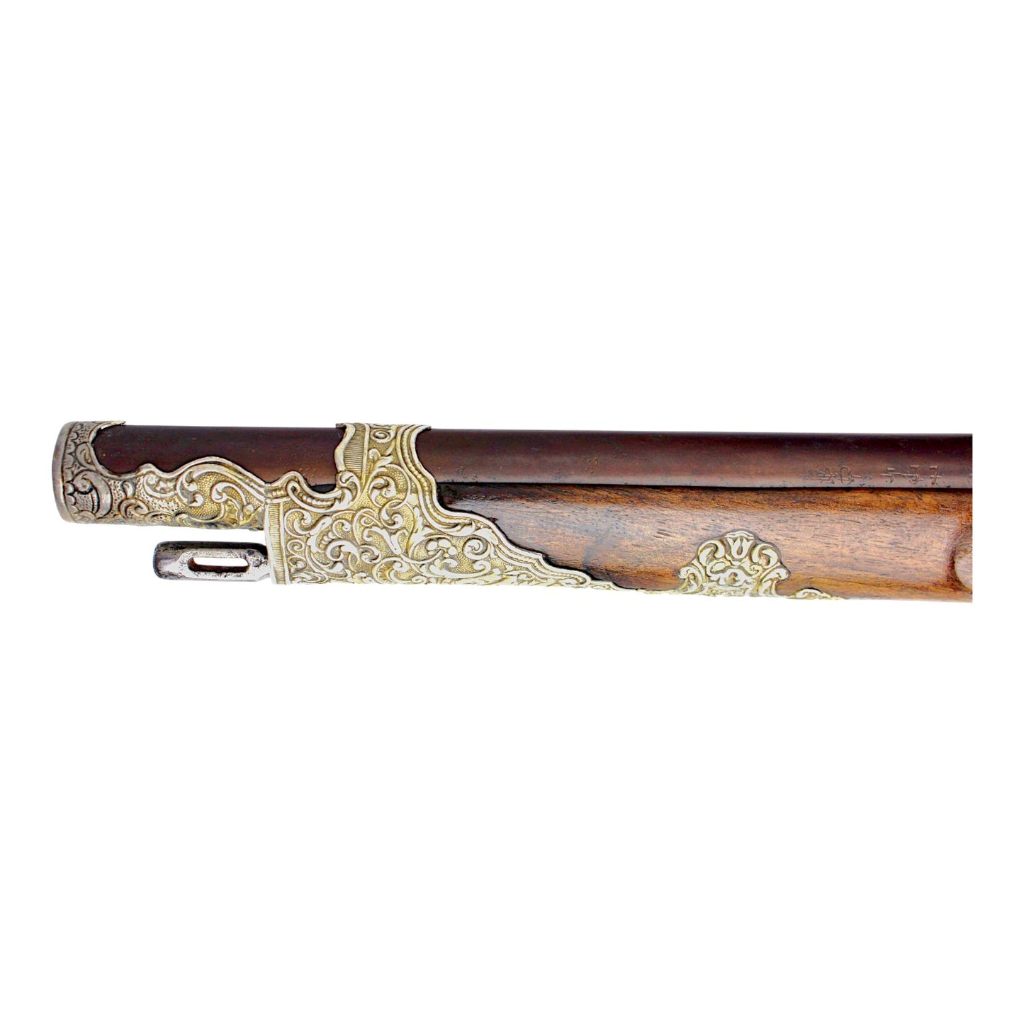 French Flintlock Pistol by Manceaux Paris with Silver Mounts, Sotheby’s Pair Reference