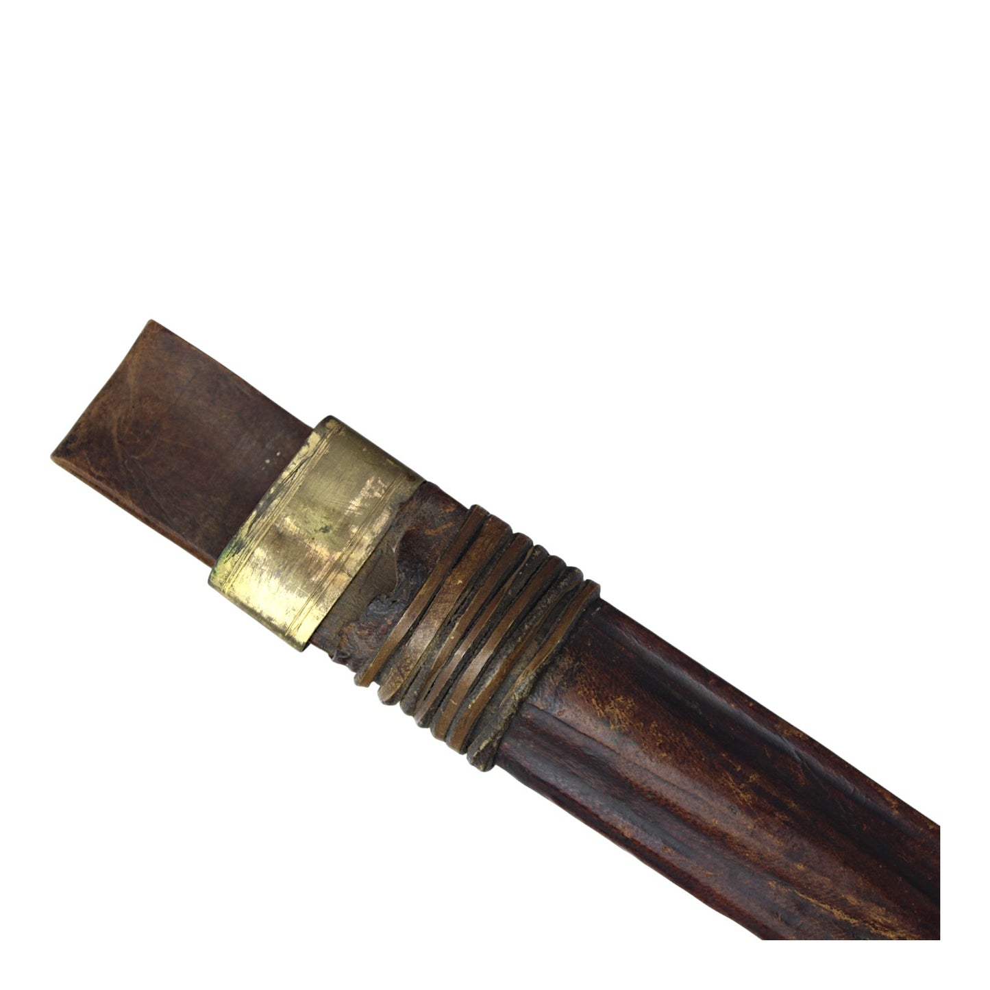 One-of-a-Kind American Revolutionary War Plug Bayonet w/ Sheath & RARE Leatherwork / Repair Tool Awl