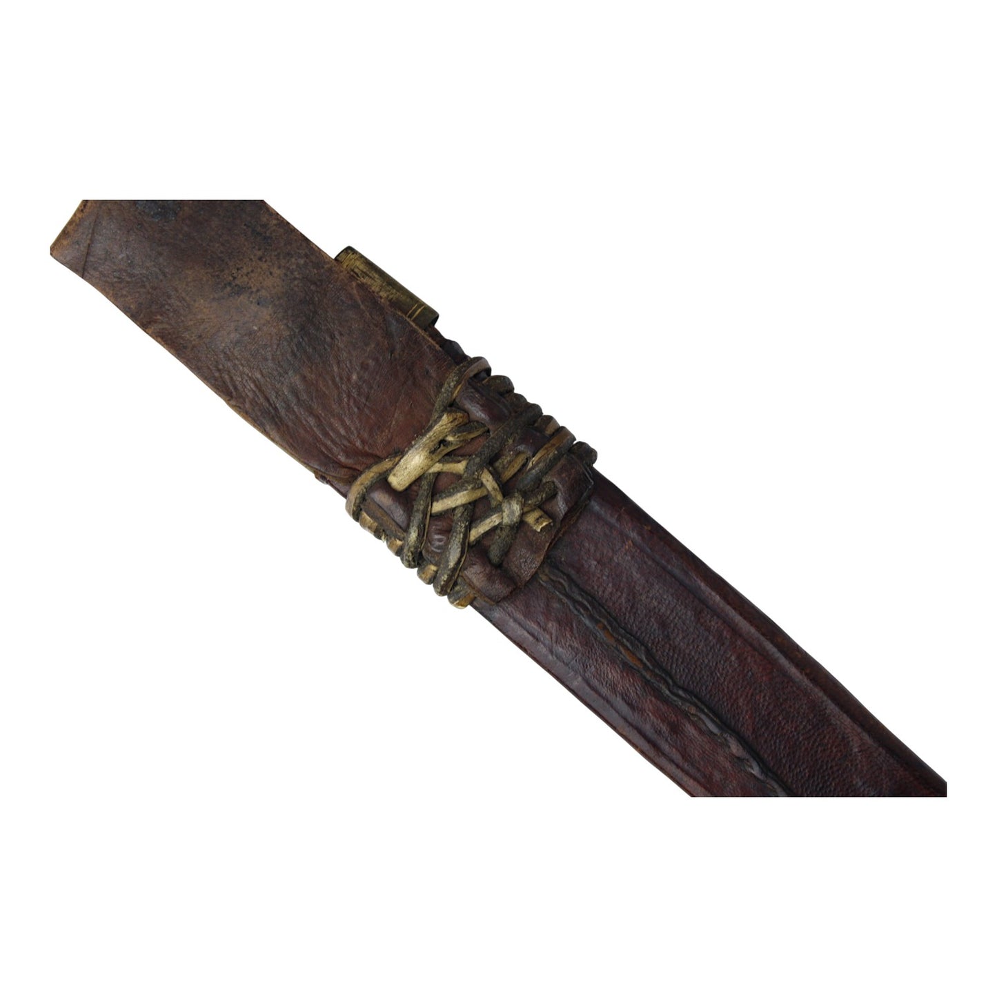 One-of-a-Kind American Revolutionary War Plug Bayonet w/ Sheath & RARE Leatherwork / Repair Tool Awl