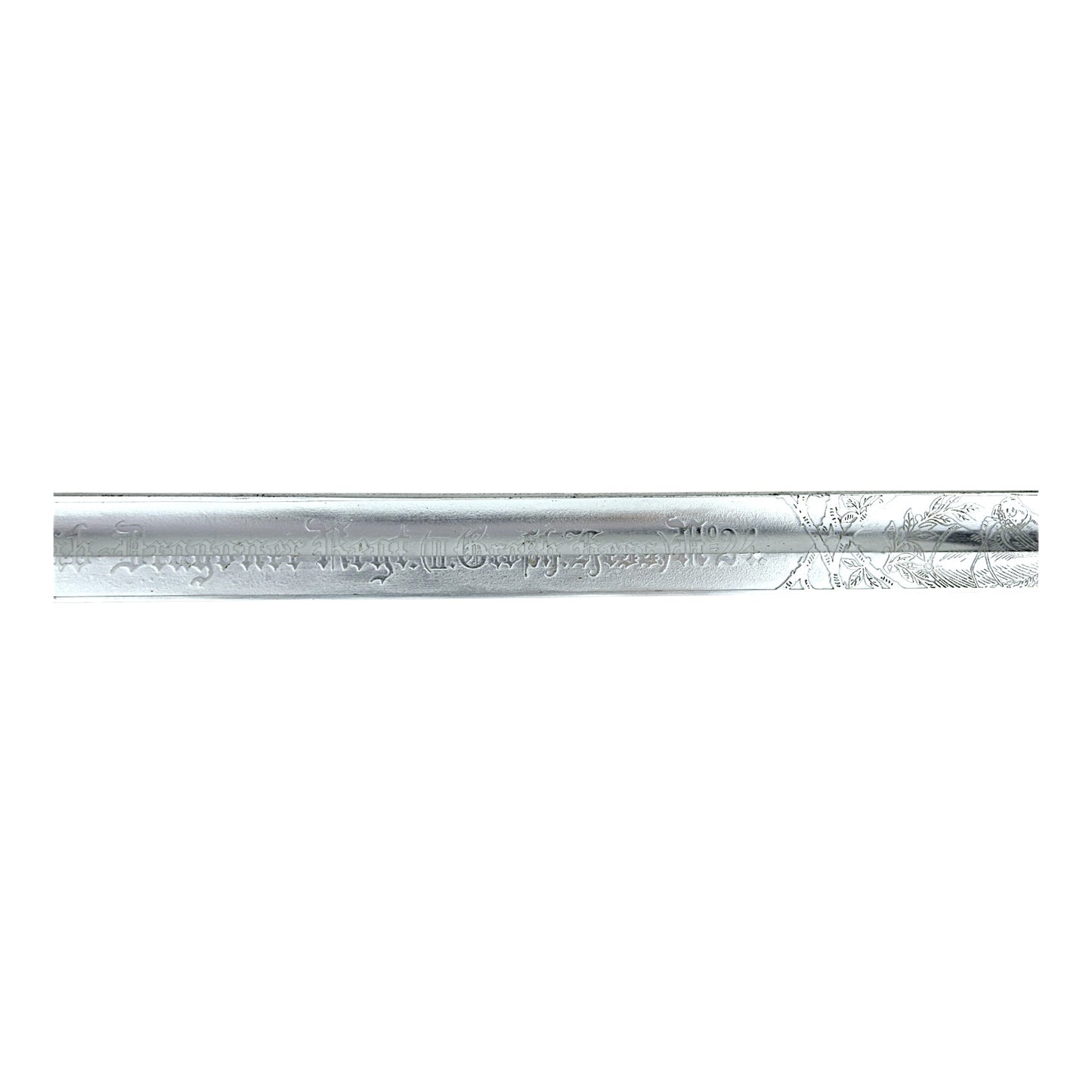 Prussian M1898 Cavalry Saber, Leib-Dragoner Regt. 24 Triple-Etched Blade & Portepee