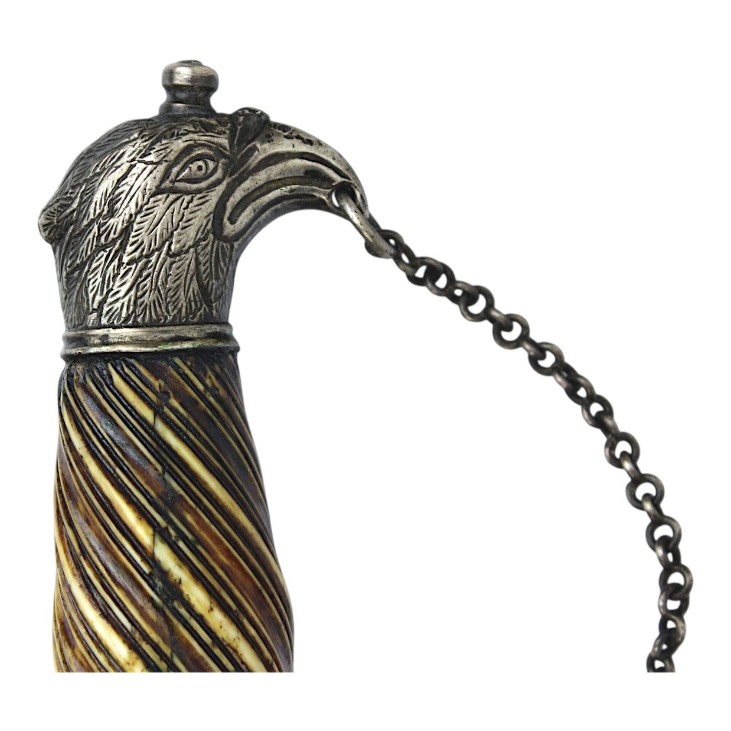 American Revolutionary War Silver Hilt Baltimore Eagle Head Naval Hanger, 1777-1783