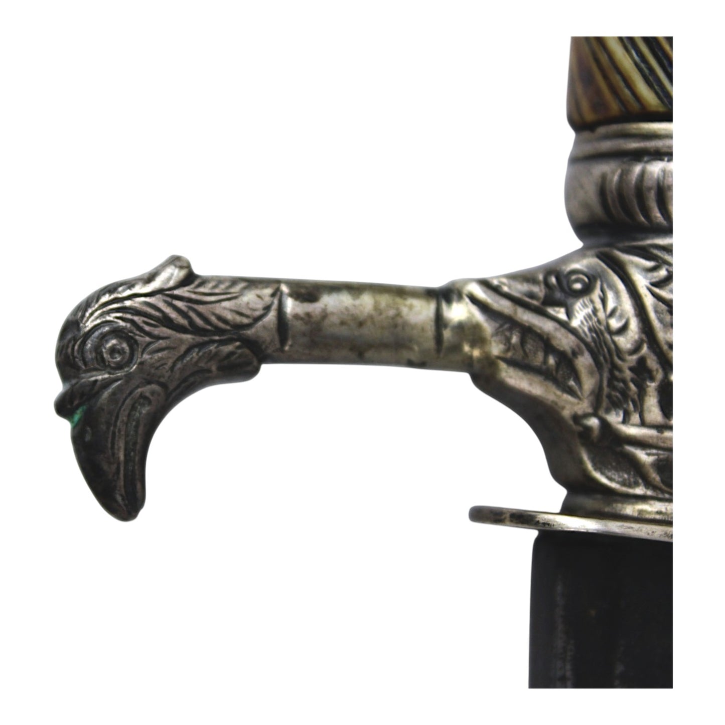 American Revolutionary War Silver Hilt Baltimore Eagle Head Naval Hanger, 1777-1783