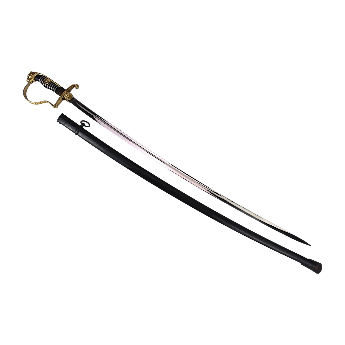 Eickhorn German WW2 Heer Panther Head Officer Sword with “PK” Langet Initials