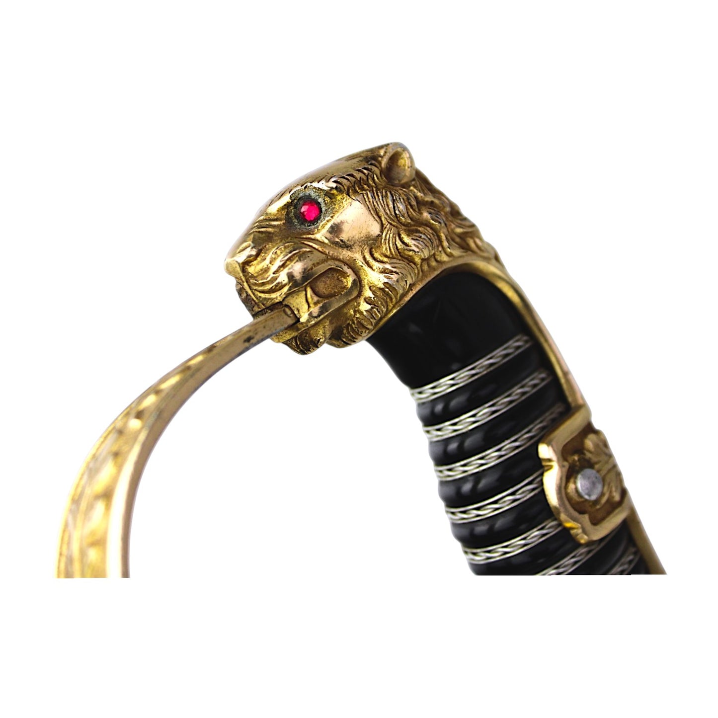 Eickhorn German WW2 Heer Panther Head Officer Sword with “PK” Langet Initials