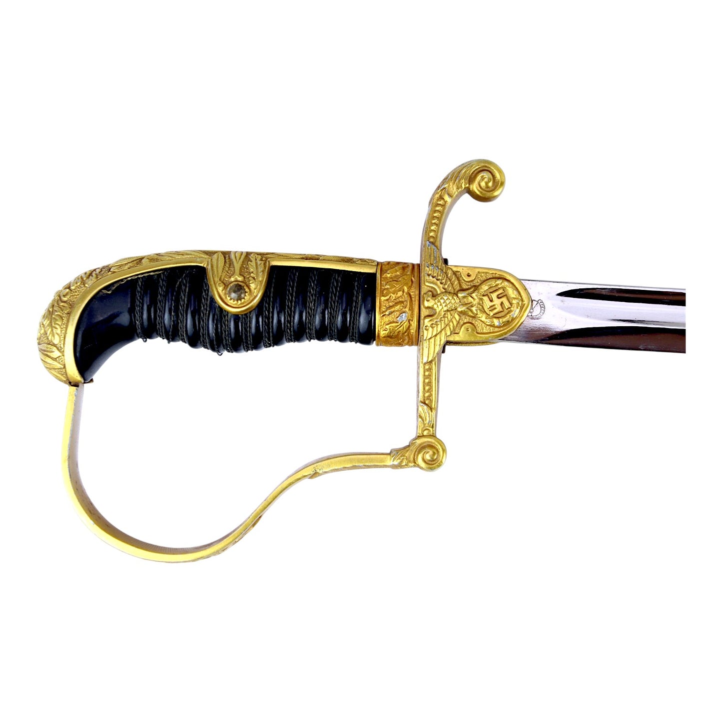 Rare German WW2 WKC Land Customs Official Dress Sword with Heer-Style Eagle Langet